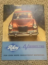 Riley 4/Seventy Two BROCHURE -