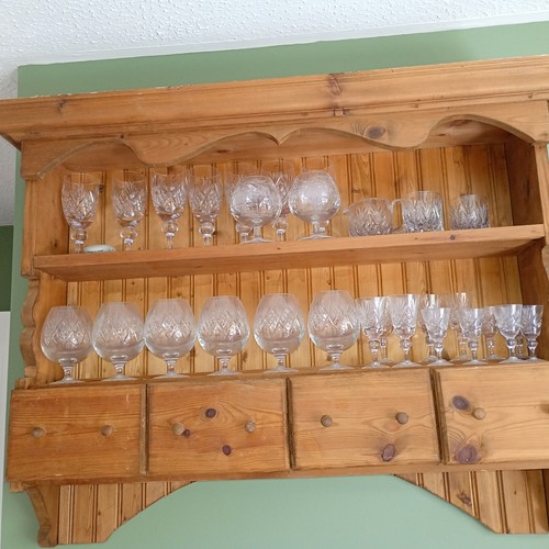 Assortment crystal glasses - assortment, of