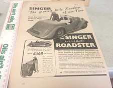 1939 SINGER ROADSTER UK  Sales