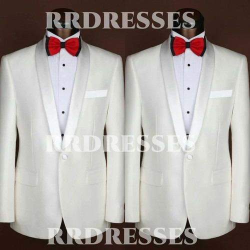 White men suit - men's, prom