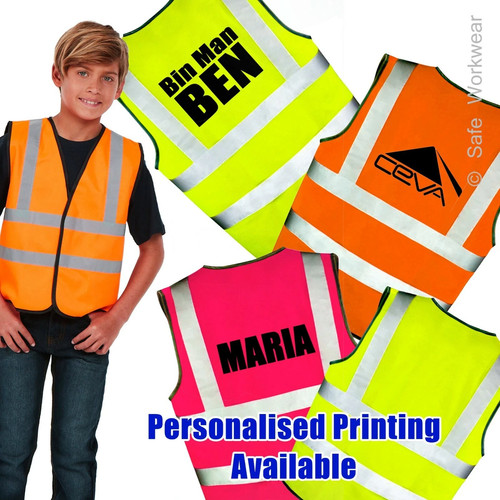 Kids vis vest personalised - vest,