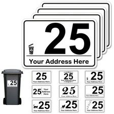 4 x Personalised Wheelie Bin