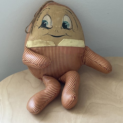 Vtg humpty dumpty oilcloth - humpty,