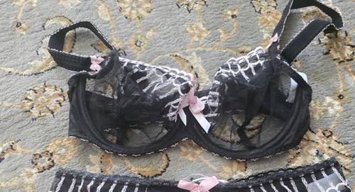 Stunning black pink bra by - ,