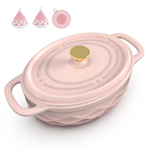 Oval enameled cast - 7.5, qt