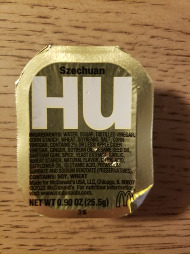 Mcdonald szechuan sauce pack - mcdonald's,