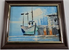 Vintage Miniature Oil Painting