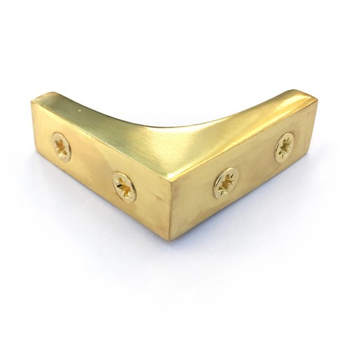 Brass chest protector corner - brass,