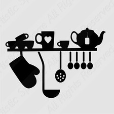 KITCHEN SET Reusable Stencil