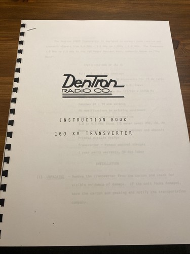 Dentron radio 160 - radio, xv