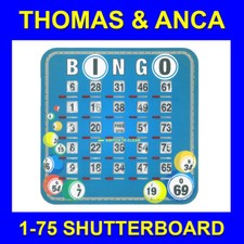 Bingo Shutterboard card board