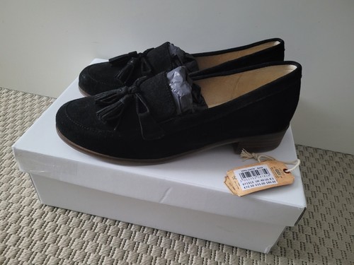 Fat face pippa loafer black - face,
