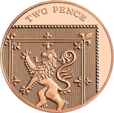 2017 Two Pence Shield 2p Two