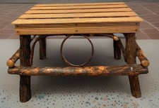 Adirondack Footstool Hickory