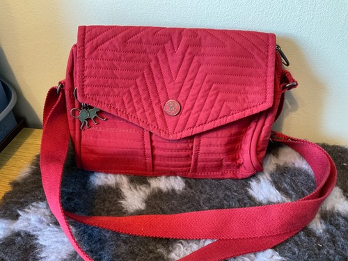 Kipling red handbag shoulder - kipling,