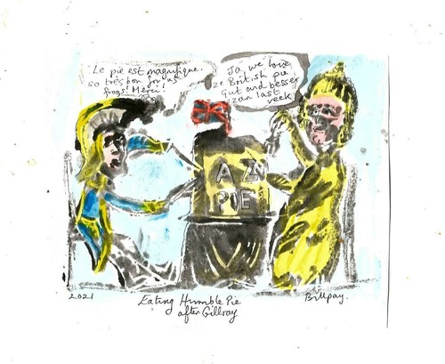 2021 linocut eating - 2021,
