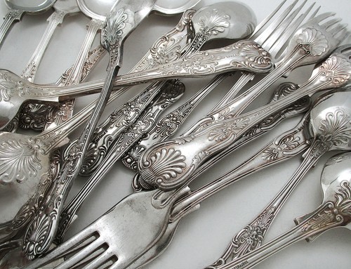 Antique silver plated kings - plated,