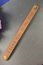 Personalised Engraved Leather
