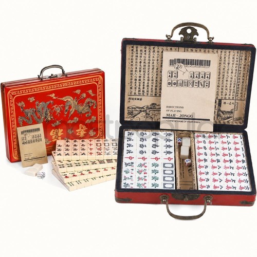 Vintage chinese mahjong set - mahjong,
