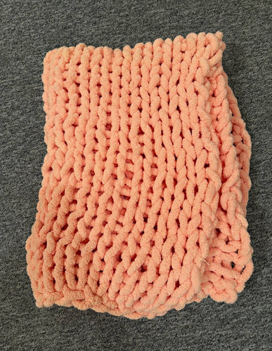 Chunky knit blanket throw - chunky, soft
