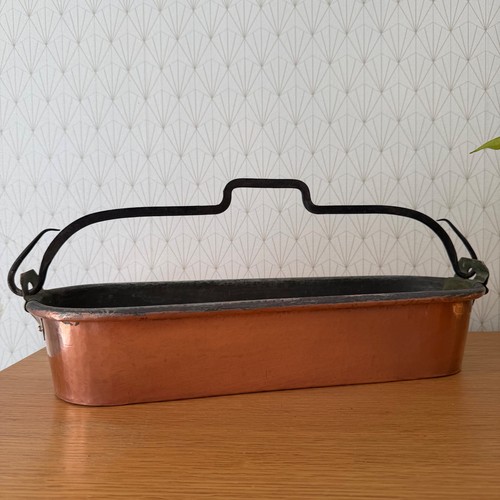 French copper fish kettle - copper,