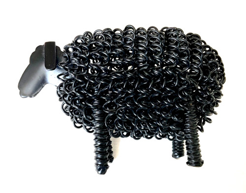 Black twisted metal wiggle - twisted,
