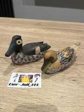 2x Handcrafted Hand Carved