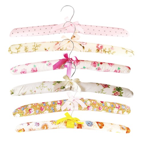 Padded hangers 6pcs silk - 6pcs,