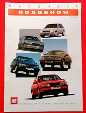 1989 VAUXHALL RANGE Brochure inc Nova GTE Astra SRi Cavlaier GSi Carlton Senator