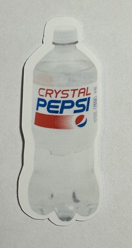 Crystal clear pepsi sticker - crystal,