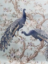 Laura Ashley Belvedere Duck Egg Fabric SOLD PER METRE