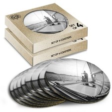 8x Round Coasters in the Box -