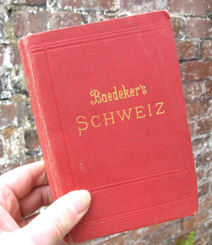 1909 schweiz baedeker antique - schweiz-,