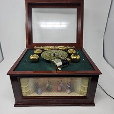 Mr Christmas Deluxe Animated Bell Symphonium 10 Discs Music Box Tested & Working