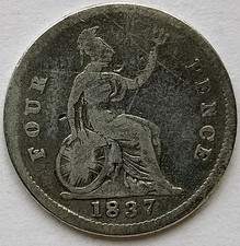1837 William IV 4d Fourpence