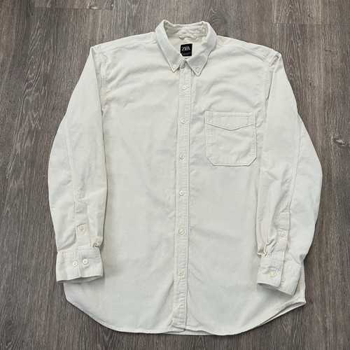 Zara corduroy shirt cream 100 - shirt, 100%