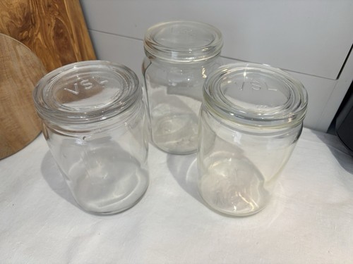Vintage vsl glass jars - vsl,