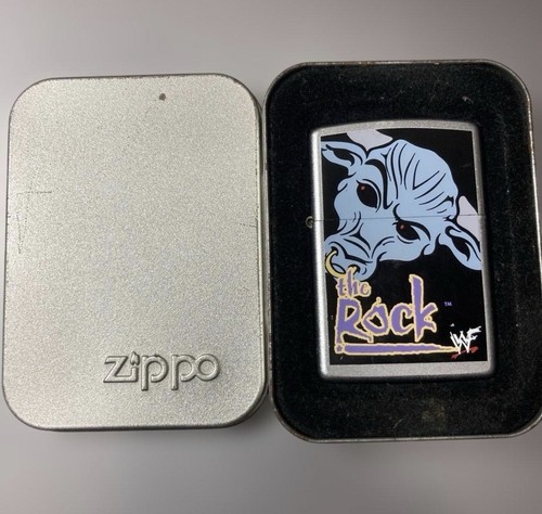 Zippo oil lighter wwe rock - oil,
