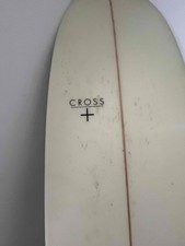 Gul Cross Minimal Surfboard 8ft 2 White Mini Mal With Leash