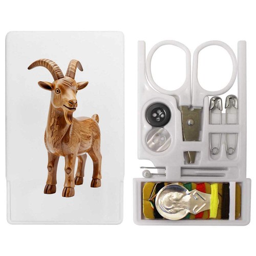 Carved goat mini travel - 'carved,