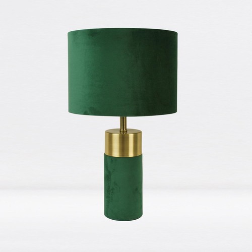 Modern green velvet 42cm table - 42cm,