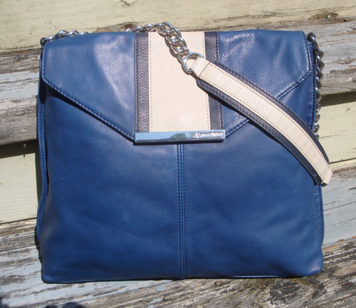Makowsky blue leather - b, hobo