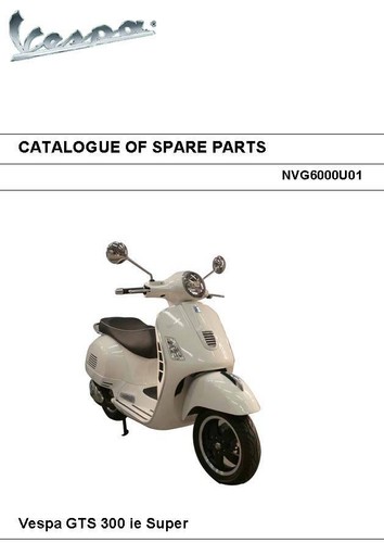 Piaggio vespa parts manual - vespa,