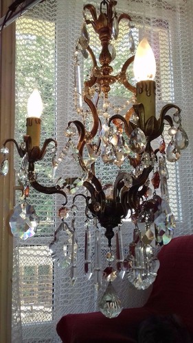 Chandelier 40s wrought - chandelier, iron