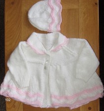 Baby White and Pink matinee