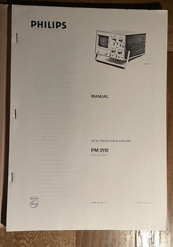 Philips pm3110 dual trace - philips,