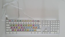Apple USB Wired Keyboard with Final Cut Pro X Shortcut Stickers – Mac Compatible