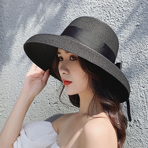 Womens hepburn style sun straw - style,