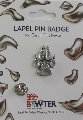 English pewter wolf dog - pewter,, paw