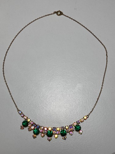 Vintage gold coloured diamante - vintage,